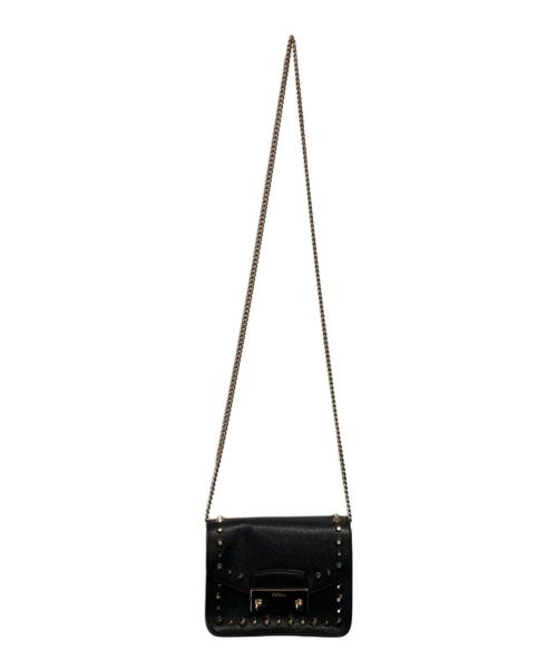 FURLA（フルラ）FURLA (フルラ) メトロポリス チェーンショルダーバッグ ブラックの古着・服飾アイテム