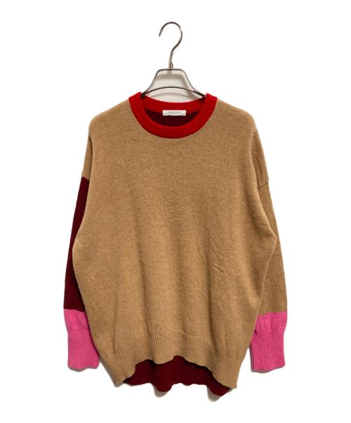 MACPHEE（マカフィー）MACPHEE (マカフィー) NZ LAMB 9G クルーネックプルオーバー ベージュ サイズ:Mの古着・服飾アイテム