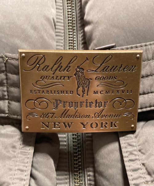 RALPH LAUREN（ラルフローレン）RALPH LAUREN (ラルフローレン) ベルト付ダウンベスト カーキ サイズ:SIZE 11の古着・服飾アイテム