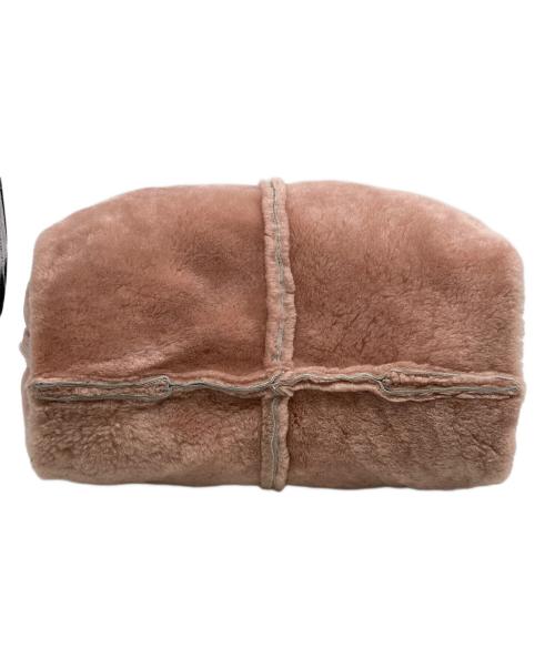 ANITA BILARDI（アニタビラルディ）ANITA BILARDI (アニタビラルディ) ファーハンドバッグ ピンクの古着・服飾アイテム