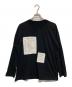 MM6 Maison Margiela（エムエムシックスメゾンマルジェラ）の古着「ロゴパッチロングティーシャツ」｜ブラック