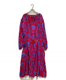 Vivienne Westwood RED LABEL（ヴィヴィアンウエストウッドレッドレーベル）の古着「22AW 総柄ワンピース」｜レッド