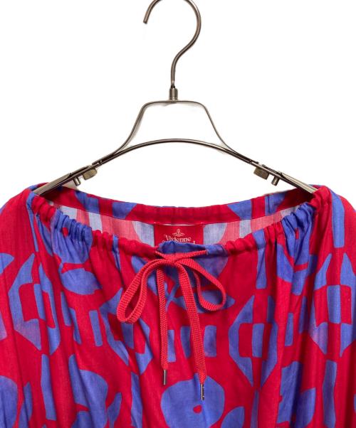Vivienne Westwood RED LABEL（ヴィヴィアンウエストウッドレッドレーベル）Vivienne Westwood RED LABEL (ヴィヴィアンウエストウッドレッドレーベル) 22AW 総柄ワンピース レッド サイズ:SIZE 00の古着・服飾アイテム