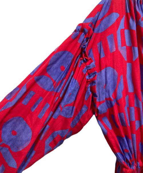 Vivienne Westwood RED LABEL（ヴィヴィアンウエストウッドレッドレーベル）Vivienne Westwood RED LABEL (ヴィヴィアンウエストウッドレッドレーベル) 22AW 総柄ワンピース レッド サイズ:SIZE 00の古着・服飾アイテム