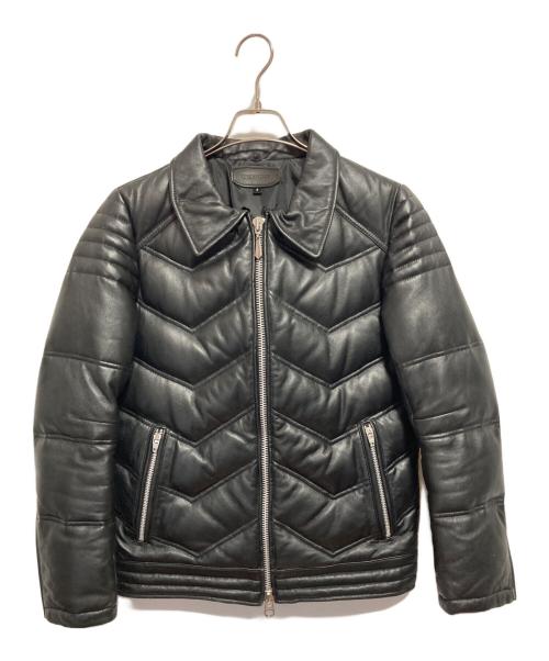 JACKROSE（ジャックローズ）JACKROSE (ジャックローズ) レザーダウンジャケット ブラック サイズ:SIZE 2の古着・服飾アイテム