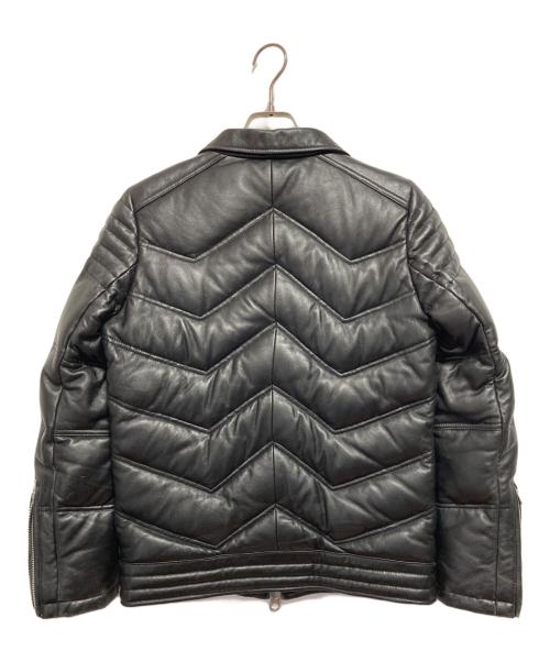 JACKROSE（ジャックローズ）JACKROSE (ジャックローズ) レザーダウンジャケット ブラック サイズ:SIZE 2の古着・服飾アイテム