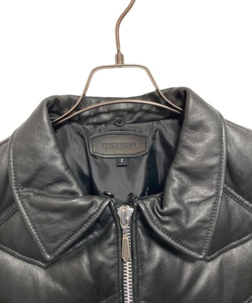 JACKROSE（ジャックローズ）JACKROSE (ジャックローズ) レザーダウンジャケット ブラック サイズ:SIZE 2の古着・服飾アイテム