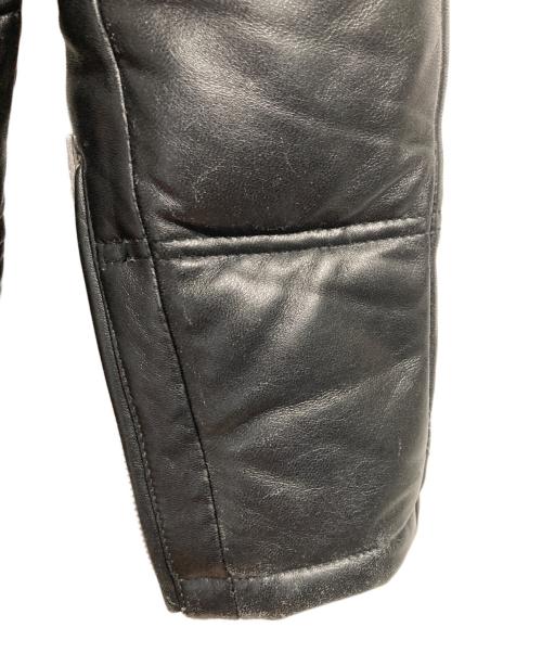 JACKROSE（ジャックローズ）JACKROSE (ジャックローズ) レザーダウンジャケット ブラック サイズ:SIZE 2の古着・服飾アイテム