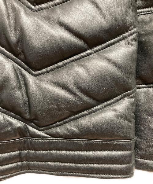 JACKROSE（ジャックローズ）JACKROSE (ジャックローズ) レザーダウンジャケット ブラック サイズ:SIZE 2の古着・服飾アイテム