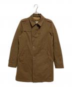 HERNOヘルノ）の古着「ダウンシングルトレンチコート」｜カーキ