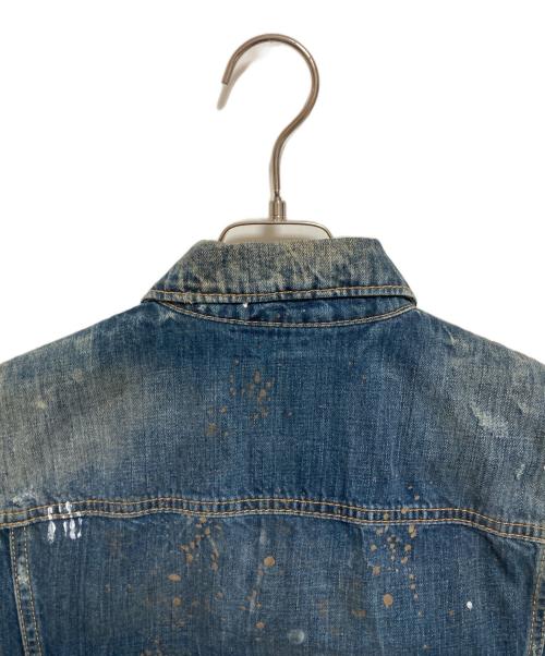 DSQUARED2（ディースクエアード）DSQUARED2 (ディースクエアード) 加工デニムベスト インディゴ サイズ:48の古着・服飾アイテム