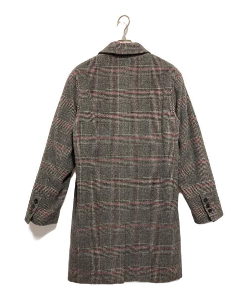 maison kitsune（メゾンキツネ）maison kitsune (メゾンキツネ) CHECK BILL CLASSIC COAT グレー サイズ:SIZE XSの古着・服飾アイテム