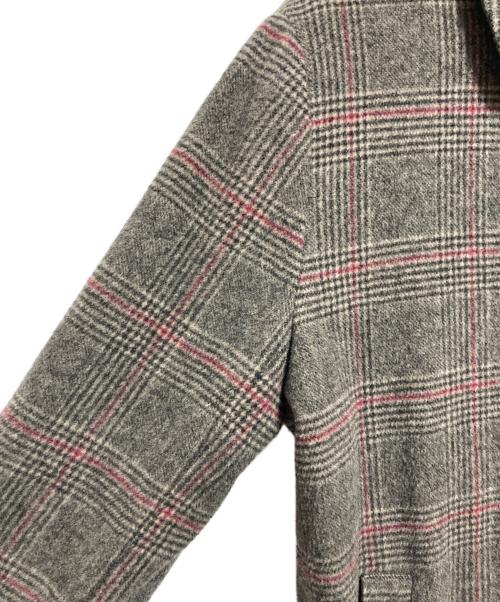 maison kitsune（メゾンキツネ）maison kitsune (メゾンキツネ) CHECK BILL CLASSIC COAT グレー サイズ:SIZE XSの古着・服飾アイテム