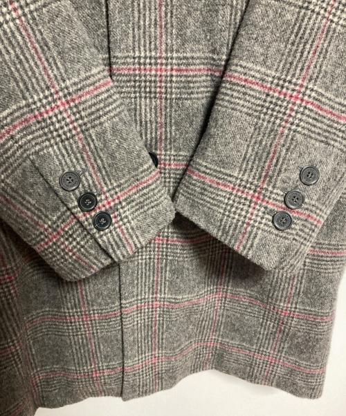 maison kitsune（メゾンキツネ）maison kitsune (メゾンキツネ) CHECK BILL CLASSIC COAT グレー サイズ:SIZE XSの古着・服飾アイテム