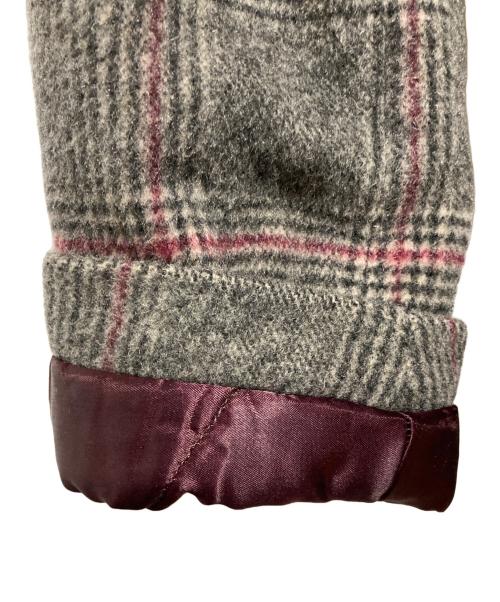 maison kitsune（メゾンキツネ）maison kitsune (メゾンキツネ) CHECK BILL CLASSIC COAT グレー サイズ:SIZE XSの古着・服飾アイテム