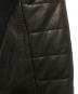 中古・古着 BALMAIN (バルマン) レザー切替ライダースジャケット ブラック×ブラック サイズ:S：35000円