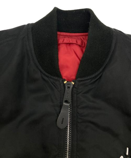 TAKAHIROMIYASHITA TheSoloIst.（タカヒロミヤシタ ザソロイスト）TAKAHIROMIYASHITA TheSoloIst. (タカヒロミヤシタ ザソロイスト) ALPHA (アルファ) MA-1ジャケット ブラック サイズ:Mの古着・服飾アイテム