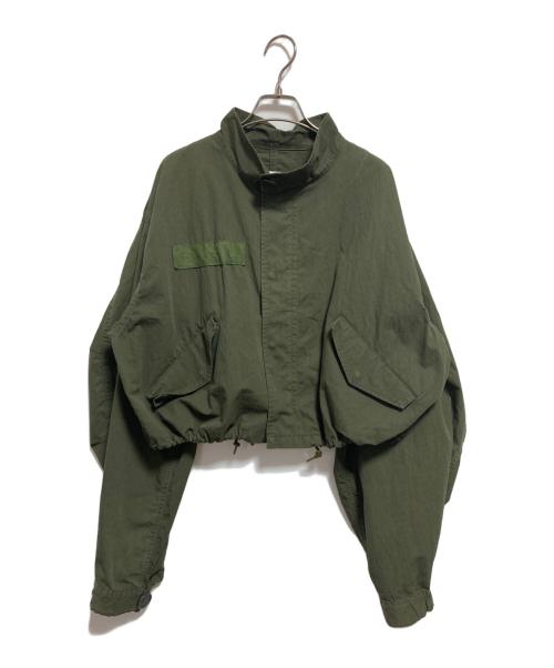 mici（ミチ）mici (ミチ) クロップドジャケット グリーン サイズ:Sの古着・服飾アイテム