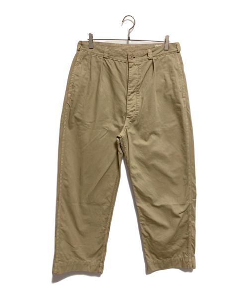 orSlow（オアスロウ）orSlow (オアスロウ) タックパンツ ベージュ サイズ:XLの古着・服飾アイテム
