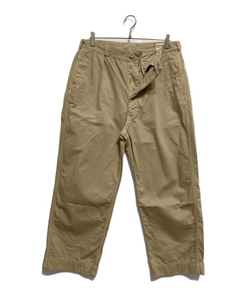 orSlow（オアスロウ）orSlow (オアスロウ) タックパンツ ベージュ サイズ:XLの古着・服飾アイテム