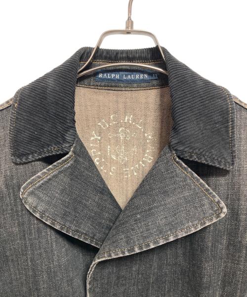 RALPH LAUREN（ラルフローレン）RALPH LAUREN (ラルフローレン) ダブルデニムジャケット ブラック サイズ:11号の古着・服飾アイテム