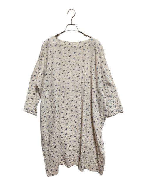 45R（フォーティファイブ・アール）45R (フォーティファイブ・アール) 小花柄ロングワンピース ベージュの古着・服飾アイテム