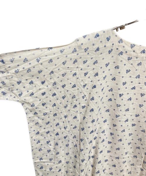 45R（フォーティファイブ・アール）45R (フォーティファイブ・アール) 小花柄ロングワンピース ベージュの古着・服飾アイテム