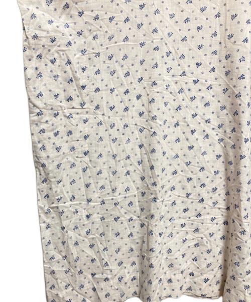 45R（フォーティファイブ・アール）45R (フォーティファイブ・アール) 小花柄ロングワンピース ベージュの古着・服飾アイテム