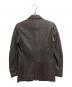 JIL SANDER (ジルサンダー) レザーテーラードジャケット ブラウン サイズ:44：30000円