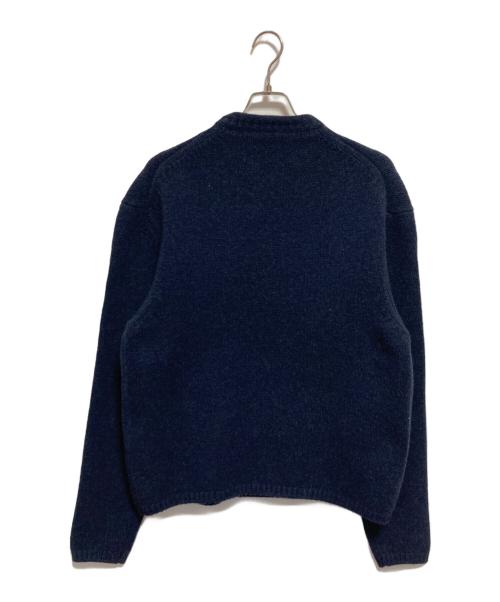 JIL SANDER（ジルサンダー）JIL SANDER (ジルサンダー) 90’ｓウールカシミヤ混ニット ネイビー サイズ:Mの古着・服飾アイテム