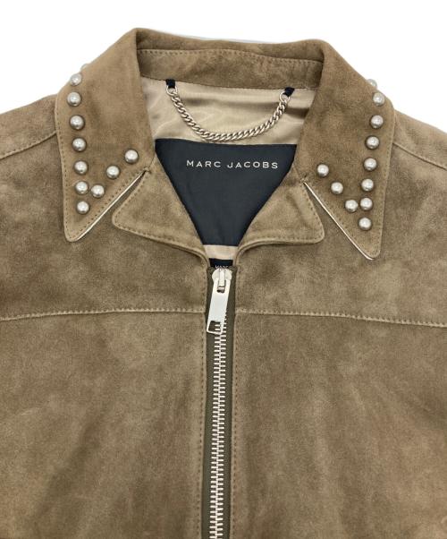 MARC JACOBS（マークジェイコブズ）MARC JACOBS (マークジェイコブズ) スウェードレザーライダースジャケット ベージュ サイズ:46の古着・服飾アイテム
