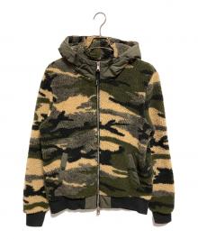 P.M.D.S.（ピーエムディーエス）の古着「カモフラフリースジャケット」｜オリーブ×ベージュ