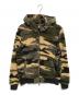 P.M.D.S.（ピーエムディーエス）の古着「カモフラフリースジャケット」｜オリーブ×ベージュ