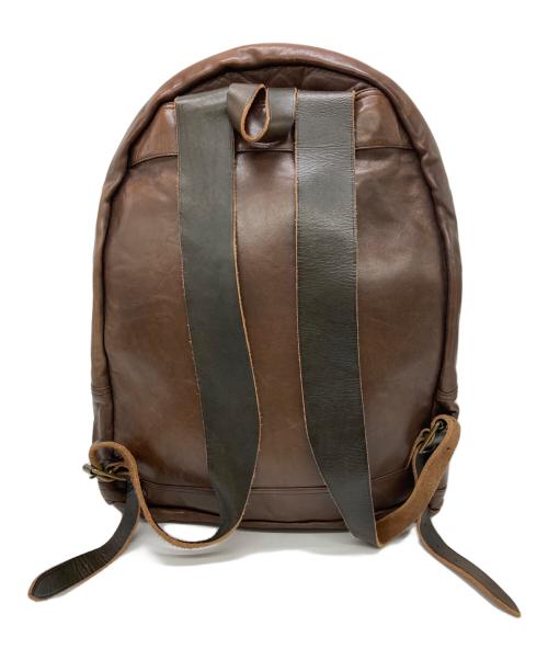 RRL（ダブルアールエル）RRL (ダブルアールエル) MITCHELL LEATHER BACKACK ブラウンの古着・服飾アイテム