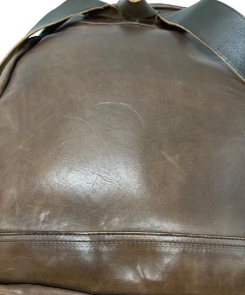 RRL（ダブルアールエル）RRL (ダブルアールエル) MITCHELL LEATHER BACKACK ブラウンの古着・服飾アイテム