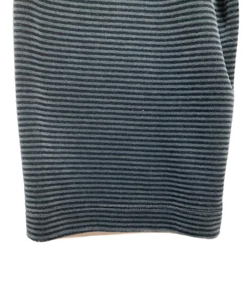 FRAMeWORK（フレームワーク）FRAMeWORK (フレームワーク) ベロアボーダープルオーバー ネイビー サイズ:FREEの古着・服飾アイテム