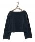 FRAMeWORK（フレームワーク）の古着「ベロアボーダープルオーバー」｜ネイビー