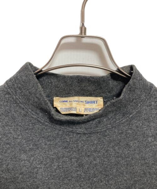 COMME des GARCONS SHIRT（コムデギャルソンシャツ）COMME des GARCONS SHIRT (コムデギャルソンシャツ) ドッキングニットシャツ グレー サイズ:Lの古着・服飾アイテム