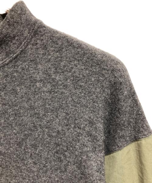 COMME des GARCONS SHIRT（コムデギャルソンシャツ）COMME des GARCONS SHIRT (コムデギャルソンシャツ) ドッキングニットシャツ グレー サイズ:Lの古着・服飾アイテム