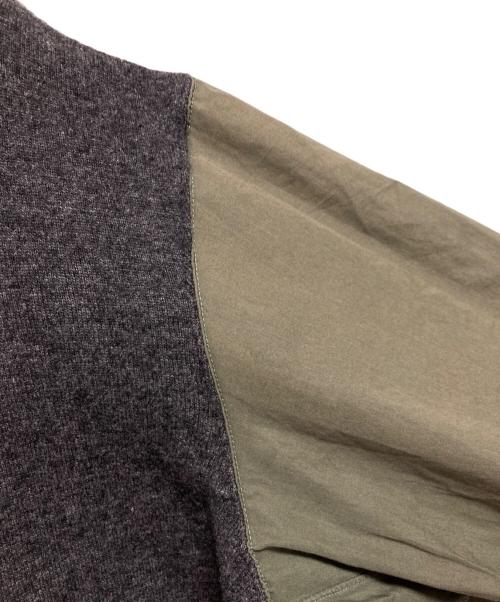 COMME des GARCONS SHIRT（コムデギャルソンシャツ）COMME des GARCONS SHIRT (コムデギャルソンシャツ) ドッキングニットシャツ グレー サイズ:Lの古着・服飾アイテム