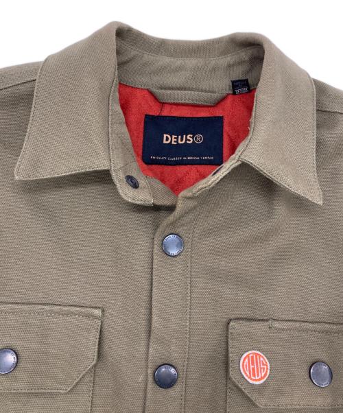 DEUS EX MACHINA（デウス エクス マキナ）DEUS EX MACHINA (デウス エクス マキナ) Maxwell Canvas Overshirt ジャケット オリーブ サイズ:XLの古着・服飾アイテム