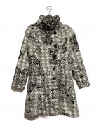 Desigualデシグアル）の古着「総柄コート」｜グレー