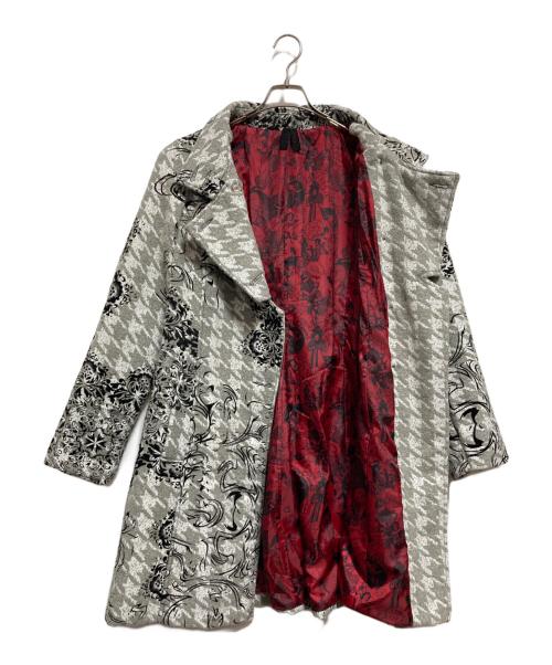 Desigual（デシグアル）Desigual (デシグアル) 総柄コート グレー サイズ:42の古着・服飾アイテム