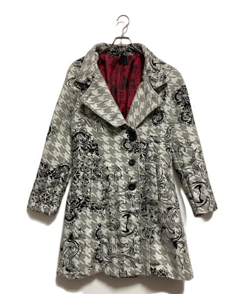 Desigual（デシグアル）Desigual (デシグアル) 総柄コート グレー サイズ:42の古着・服飾アイテム