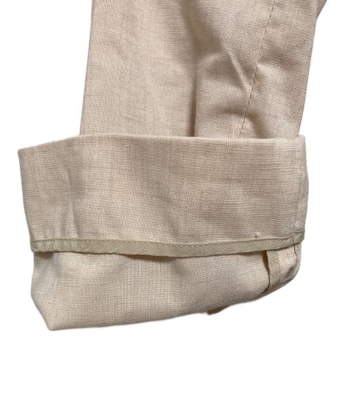 Noble（ノーブル）Noble (ノーブル) 麻ストレッチピークドラペルダブルジャケット ベージュ サイズ:36の古着・服飾アイテム