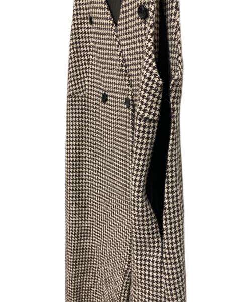 TOMORROW LAND（トゥモローランド）TOMORROW LAND (トゥモローランド) ブラウニーハウンドトゥース Aラインジャンパースカート ベージュ サイズ:SIZE 36の古着・服飾アイテム