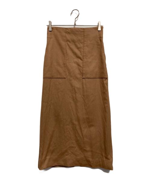 ROPE（ロペ）ROPE (ロペ) ウールレーヨンポケット付きタイトスカート ベージュ サイズ:SIZE 38の古着・服飾アイテム