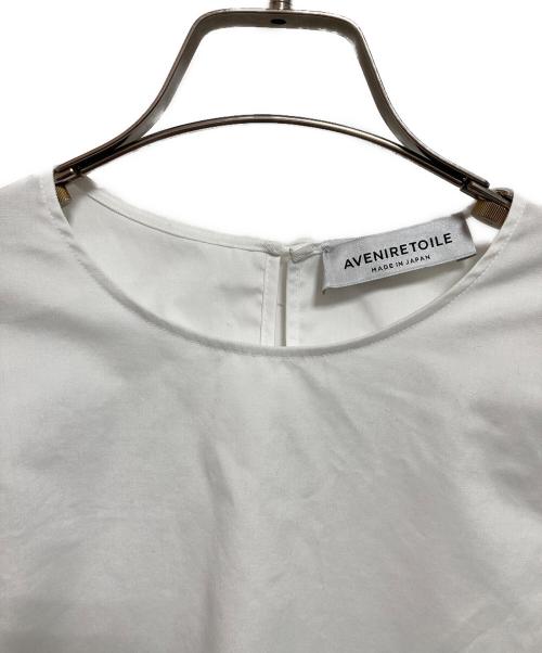 Aveniretoile（アベニールエトワール）Aveniretoile (アベニールエトワール) タックパフスリーブブラウス ホワイト サイズ:38の古着・服飾アイテム