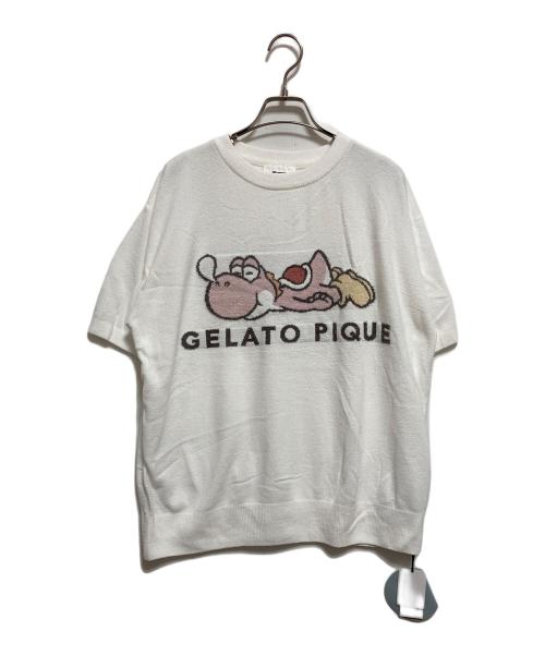 gelato pique（ジェラートピケ）gelato pique (ジェラートピケ) ヨッシー ルームウェアセットアップ ホワイト×ピンク サイズ:FREE 未使用品の古着・服飾アイテム
