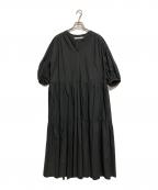 FRAMeWORKフレームワーク）の古着「コットンティアードワンピース」｜ブラック+